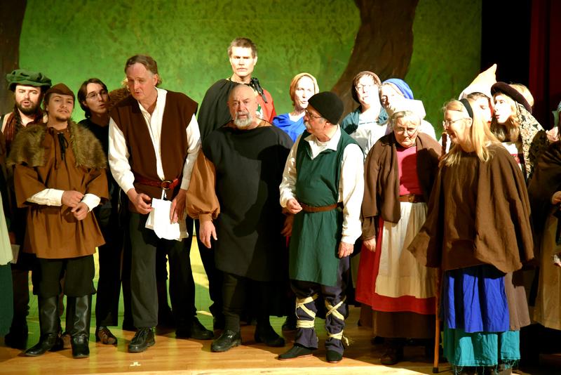 Choir group in old-timey costumes